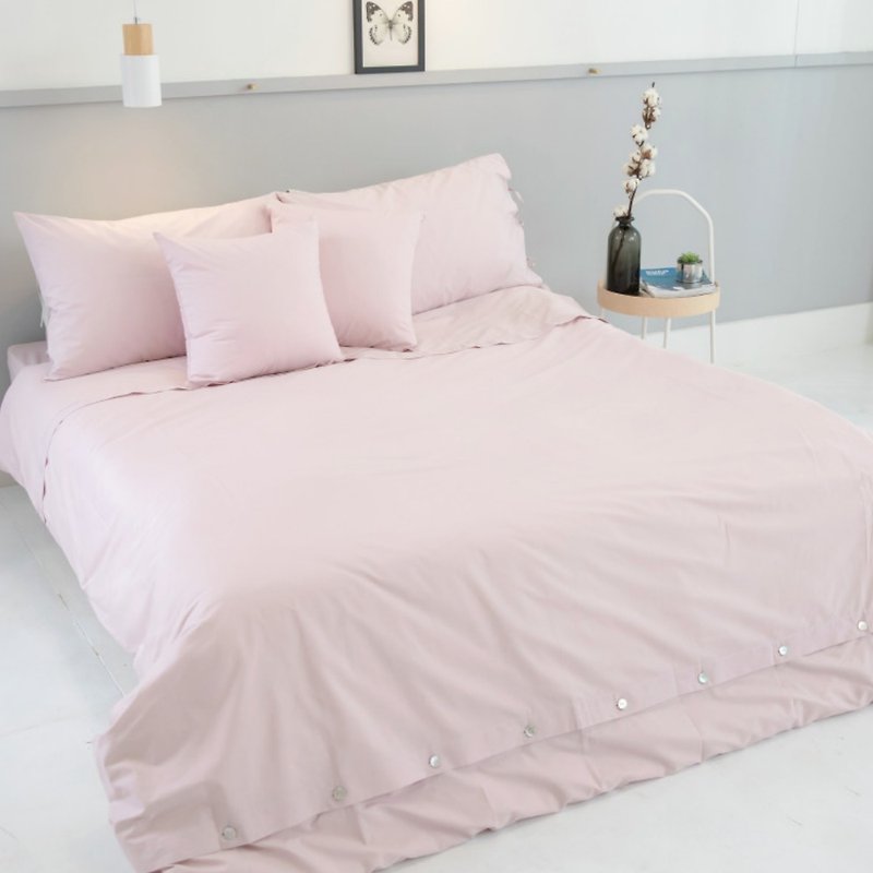 Queen_Awakening of Heart bedspreads_fresh quartz pink(New) - Bedding - Cotton & Hemp Pink