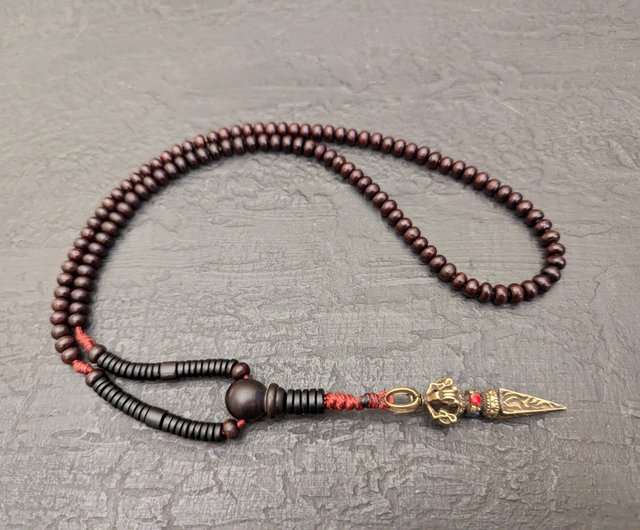 プルバ ロザリオ 祈り チベット菩提樹 シード ネックレス 108