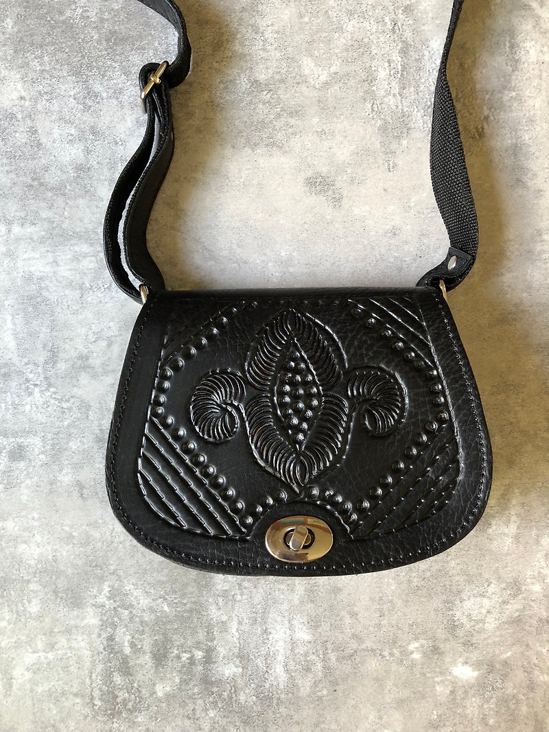 Goody Bag Mini Bag Black Mine - Messenger Bags & Sling Bags - Genuine Leather Black