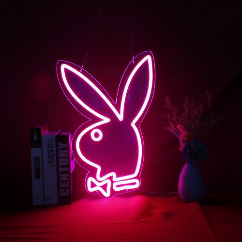 霓虹燈客制 兔子霓虹燈Rabbit LED發光字Neon Sign廣告招牌Logo餐廳酒吧