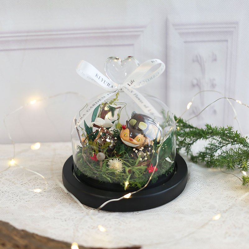 Christmas Gift Box S38 Glass Cover Cup Forest Department My Neighbor Totoro Hayao Miyazaki Home Furnishing Gift Gift - Plants - Plants & Flowers 