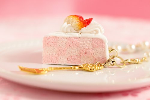 七夕チーズケーキ バンビ フェイクスイーツ 樹脂粘土 チャーム