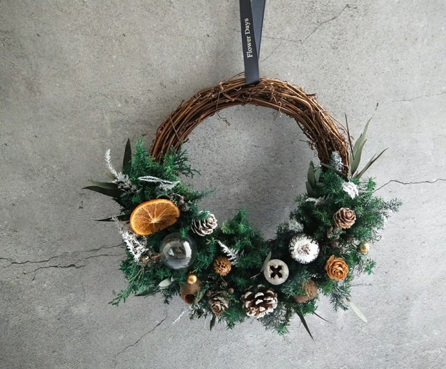 プリザーブドフラワーリース⭐︎トワイライト色のリース