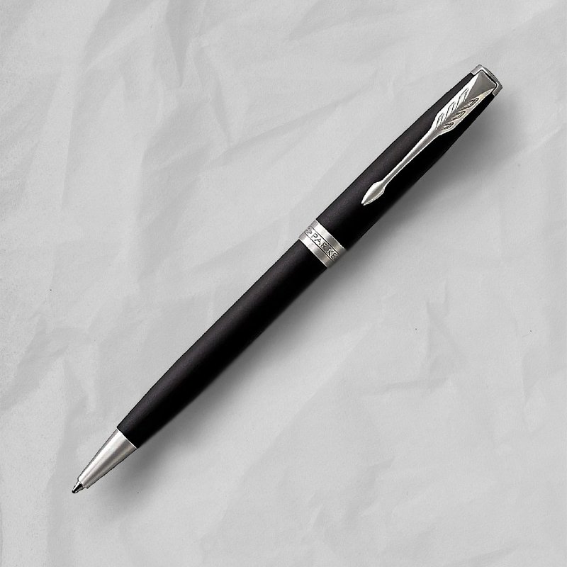 PARKER 派克 卓爾系列 霧黑白夾 原子筆 免費刻字 - 原子筆/中性筆 - 其他金屬 黑色