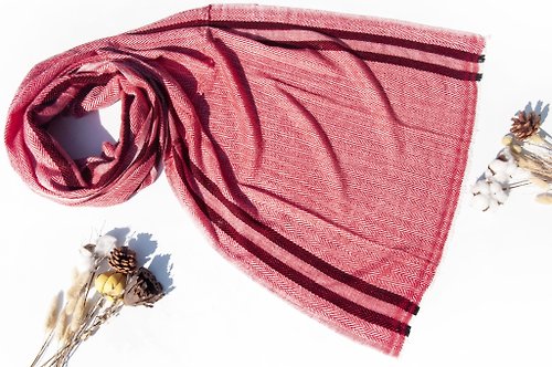 omhandmade 喀什米爾Cashmere 針織圍巾 純羊毛圍巾 手織圍巾 編織圍巾-英國