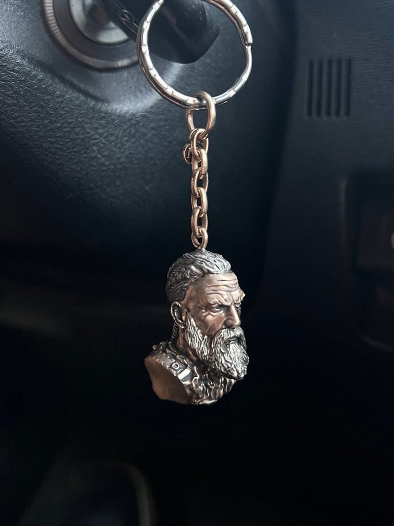 Viking, trinket, keychain. Pendant for keys, bag, wallet, knife, strap. - ที่ห้อยกุญแจ - วัสดุอื่นๆ สีเทา