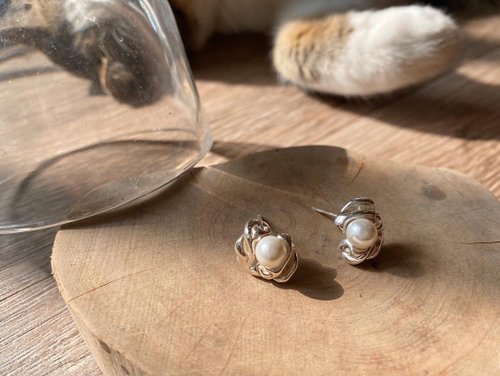 Oshen Jewelry Pearl Earring 海浪-珍珠耳環