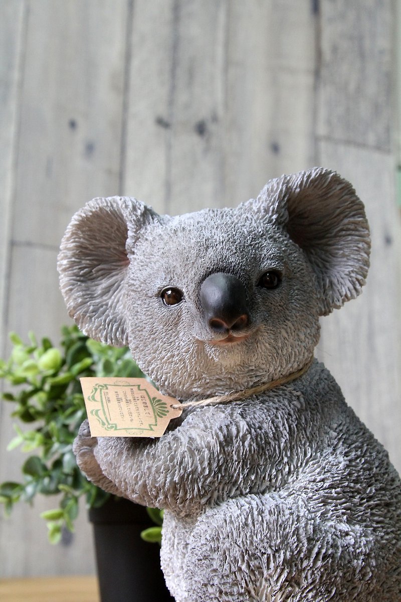 SUSS-Japan Magnets realistic animal series cute furnishings koala-shaped piggy bank-in stock - Other - Other Materials Gray