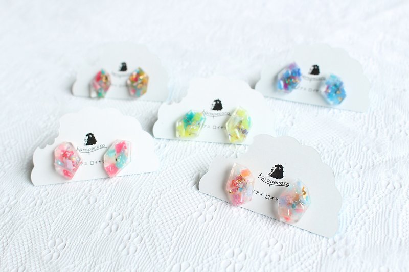 Crush earrings - Earrings & Clip-ons - Plastic Multicolor