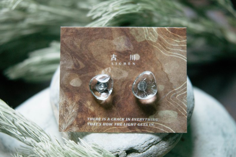 CRACK | Mineral earrings | EARRINGS - ต่างหู - หยก สีใส
