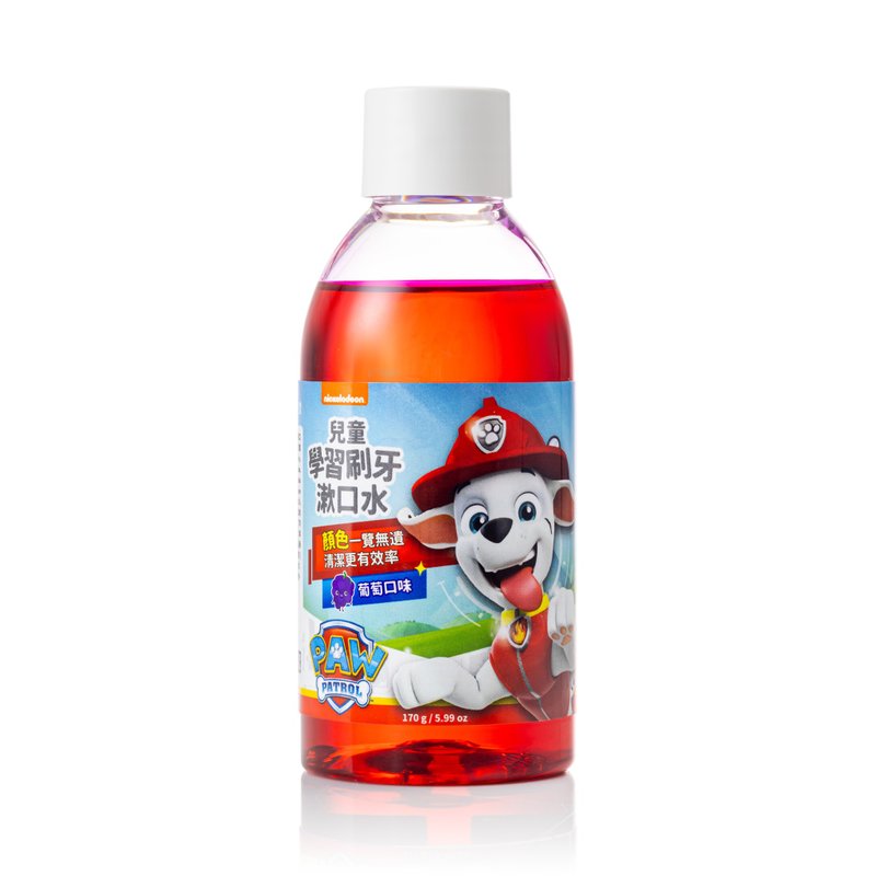 Paw Paw Team makes great achievements in learning to brush teeth and mouthwash 170g grape flavor_food grade plaque display - Other - Other Materials Red