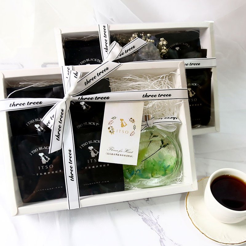 【茶包禮盒】茶花女紅茶/浮游花 茶包12入組 母親節 - 乾燥花/永生花 - 植物．花 白色