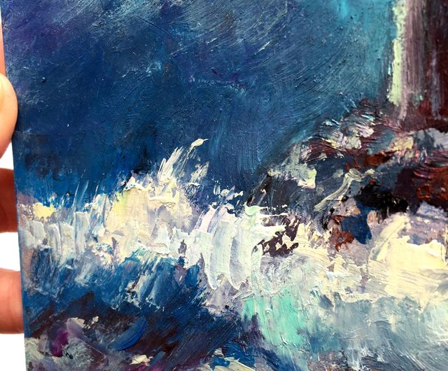 絵画 417 油絵/風景/東京/浜/海/台場/P8号 絵画 417 油絵/風景/東京/浜/海/台場/P8号