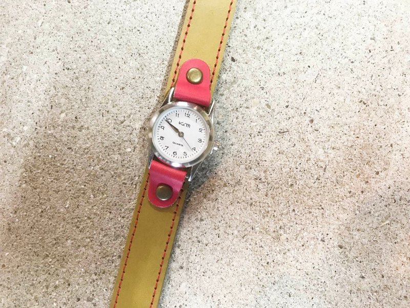 STITCH 每天都想佩戴的手錶 Stitch Run Watch Unisex OK SRW-OYR-RA - 女錶 - 真皮 綠色