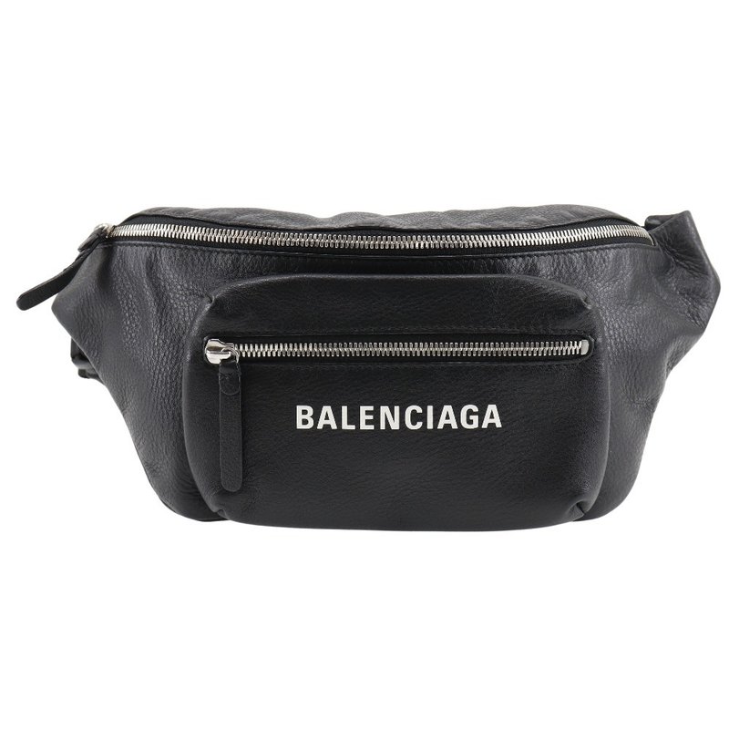 【日本直送】バレンシアガ BALENCIAGA エブリデイ ウエストバッグ 529765 DLQ4N 1000 レザー ユニセックス【中古】 - 側背包/斜背包 - 真皮 黑色