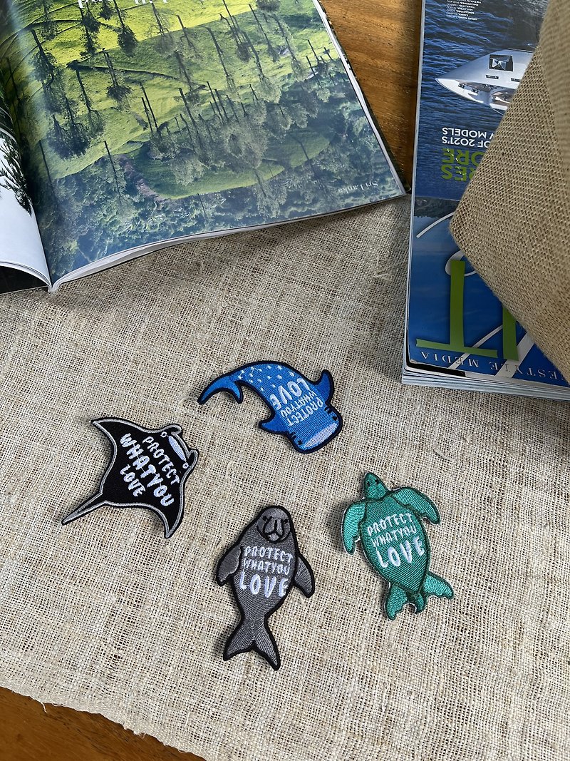 Sea friends badges - 徽章/別針 - 其他材質 多色