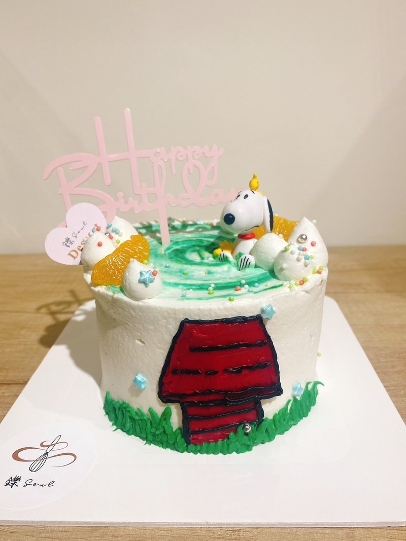 Self-pickup only, customized cakes, birthday cakes, desserts, Snoopy cakes, snoopy - Cake & Desserts - Fresh Ingredients 