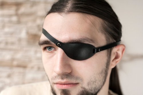 Migharda Leather Eye Patch | Small Eye Patch | One Eye | Cosplay Eye Patch