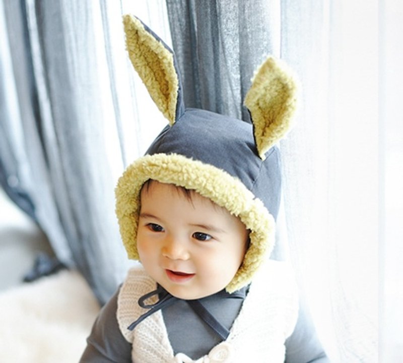 コットン・麻 スタイ 多色 - 良い一日の開花/幸福の王子暖かい長い耳を持ったウサギの子供の帽子（ピンク番号-48）韓国で