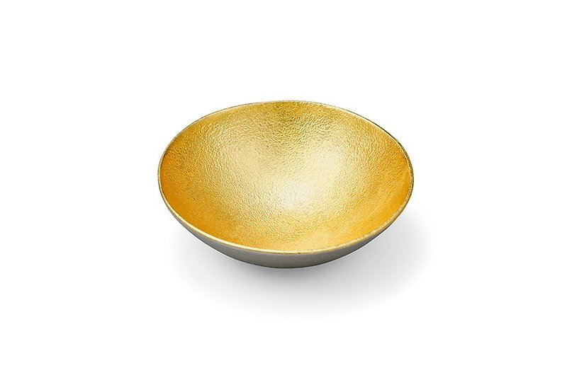 金箔圓滿醬碟 - L - 小碟/醬油碟 - 其他金屬 金色