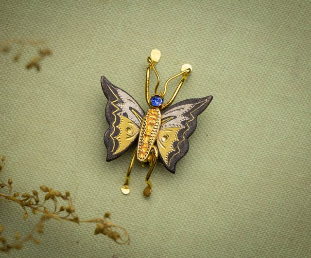 Sterling Gifts Filigree Butterfly Pin Gold Plated