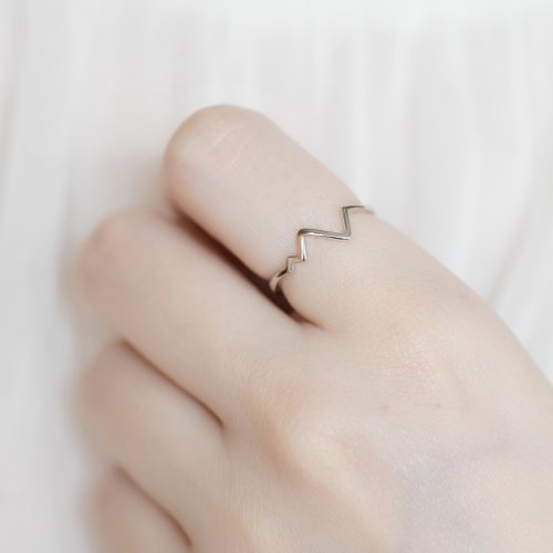 喜羊羊happy sheep jewelry 純銀心跳戒指 可調式戒指