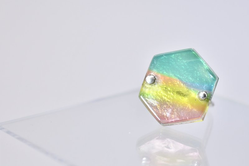 Glass Armor Ring Sunset - 戒指 - 玻璃 