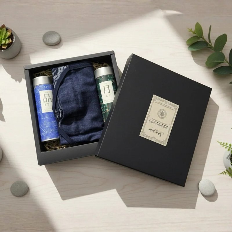 【永續時尚禮盒】零廢束口包 x 視障協會茶品 - 束口袋/束口背包/水桶包 - 棉．麻 