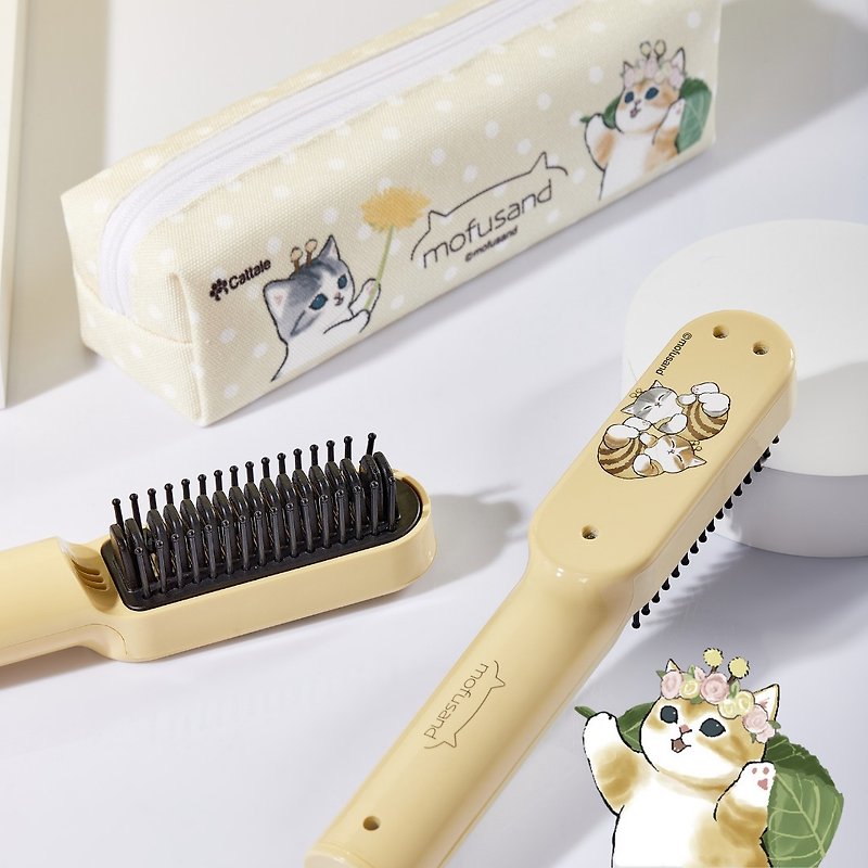 Cattale - Mofusand Cordless Thermal Styling Brush - Makeup Brushes - Other Metals Yellow