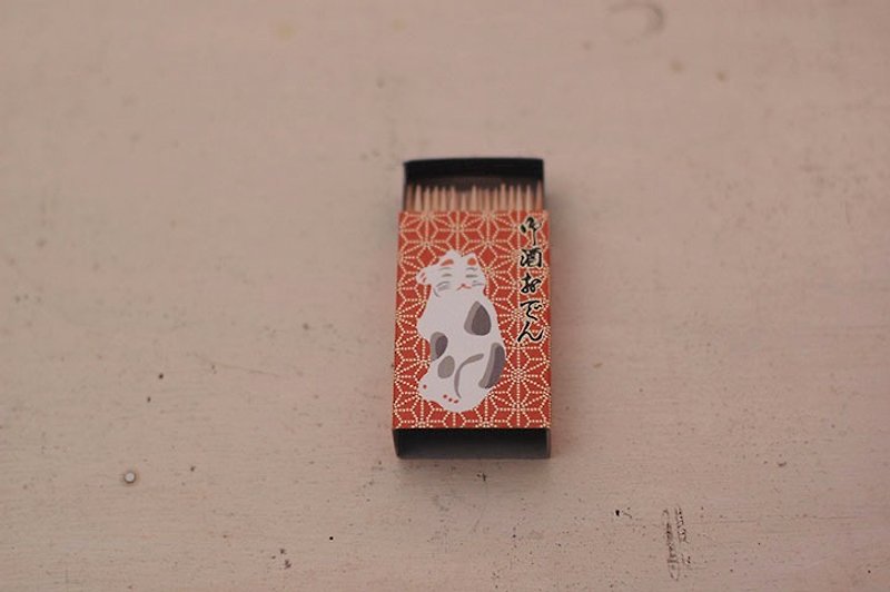 Classiky x Cat Match Box Toothpick【Sake & Oden (20501-2)】 - Other - Paper Orange
