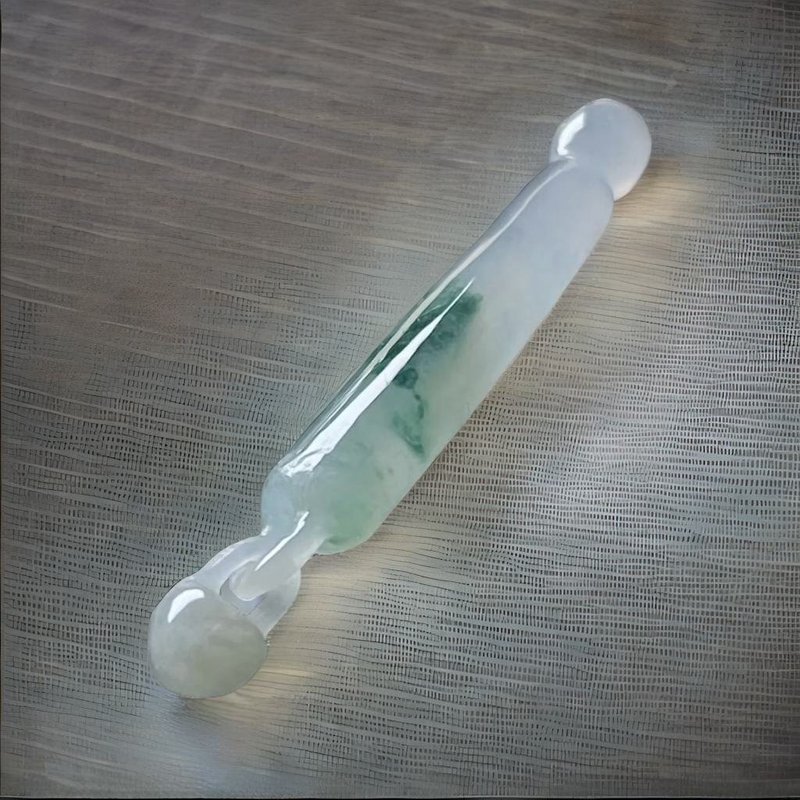 冰飄藍花翡翠秤心如意項鍊 | 天然緬甸玉A貨翡翠 | 送禮 - 項鍊 - 玉石 多色