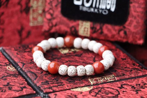 TIBUKKYO德榕藏品 精品星月菩提手珠 7x9mm 天然南紅瑪瑙隔珠 客製化串珠手鍊設計