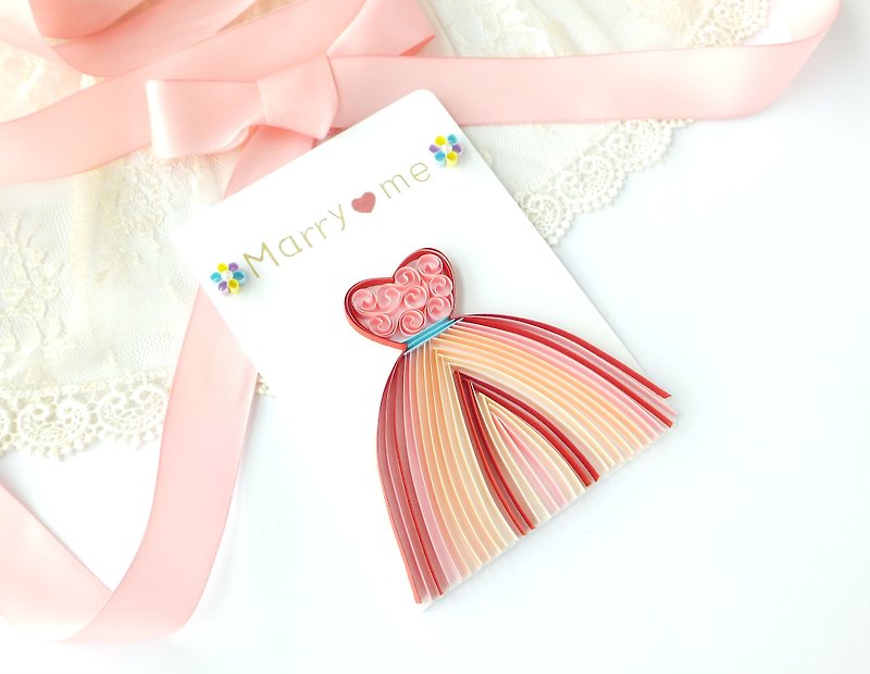 Hand made decorative cards-marry me - Cards & Postcards - Paper Red