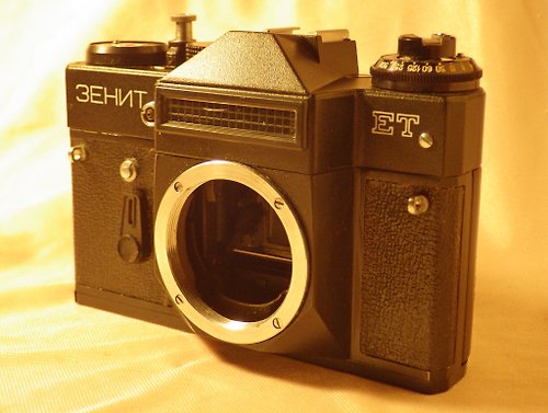 geokubanoid BelOMO ZENIT-ET 35mm film SLR camera BODY with Pentax M42 lens mount FINE 1991