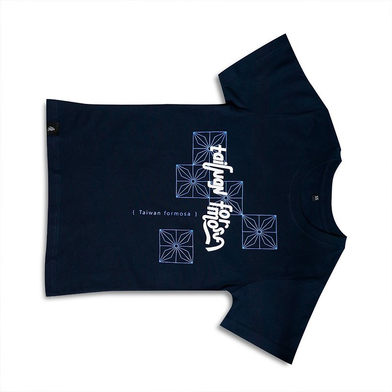 Taiwan flip text │Taiwan Formosa shape T-Zhangqing - เสื้อยืดผู้ชาย - ผ้าฝ้าย/ผ้าลินิน หลากหลายสี