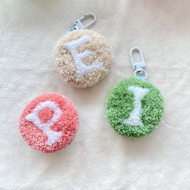 [Mao Shen Shen] Russian stamp embroidery mini letter pendant finished product/DIY material package - Charms - Wool Multicolor