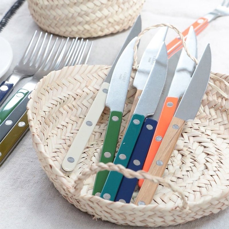 SABRE / Bistrot solid colors Shiny / 4-piece set / Multi-color - ช้อนส้อม - โลหะ 