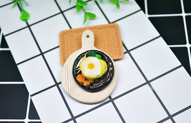 ➽Clay Series-Teppanyaki Noodles-➪Magnet Series #Refrigerator Magnet# #Chalkboard Magnet# #Fake Food# #文具# - แม็กเน็ต - ดินเหนียว สีส้ม