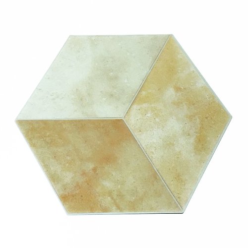 Qmono紙趣文房具 日本KAMOI mt CASA sheet 六角形和紙貼【陶磚 (MT03WSH003)】