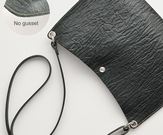 未使用 ANN DEMEULEMEESTER サコッシュ ポシェット レザー 黒 Ann Demeulemeester（バッグ）のフリマアイテム一覧