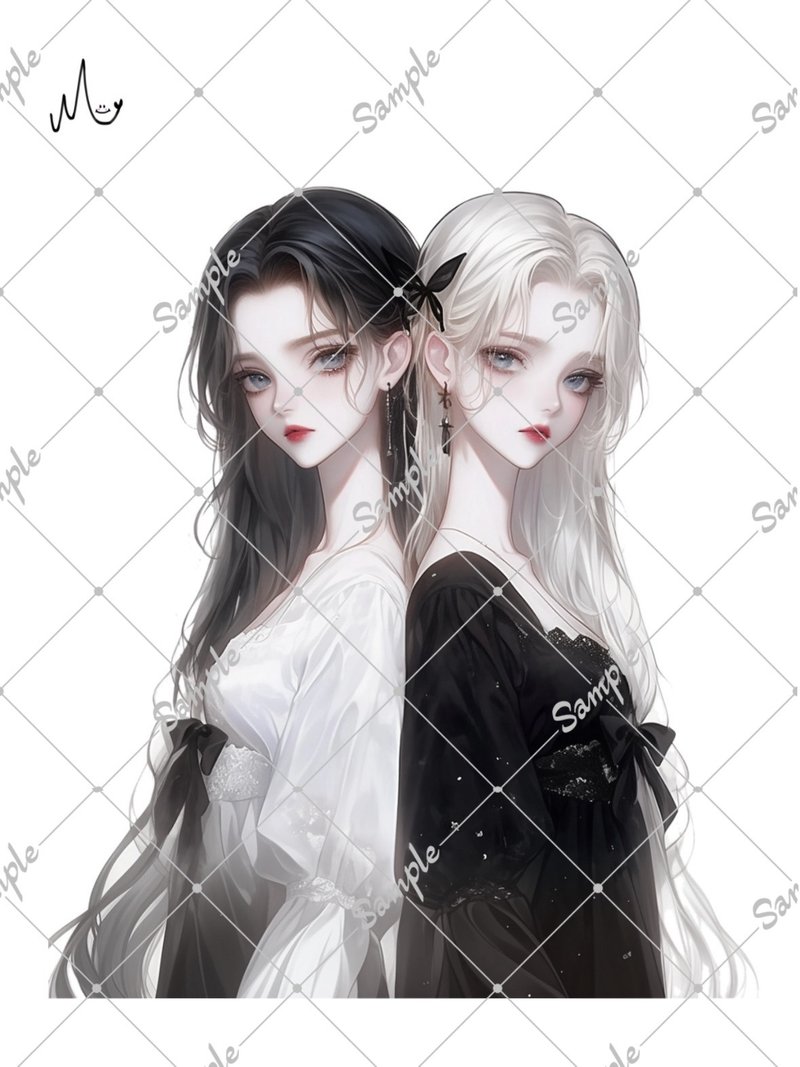 オリジナル人物ステッカー - 貼紙 - 紙 