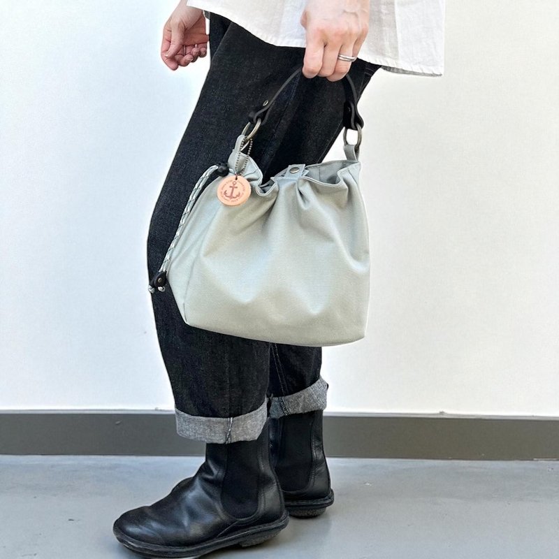 BALON　mini　グレー　CORDURA　撥水加工ナイロン素材バッグ - 側背包/斜背包 - 尼龍 灰色