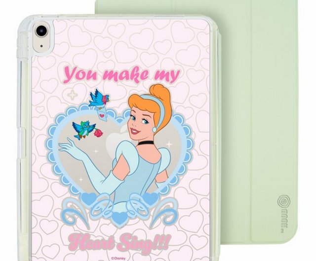 ディズニープリンセスグレーiPad Air/Pro2024mini7 取り外し可能