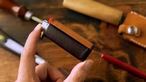 makeleather2022 打火機盒 PDF圖案紙 BIC迷你