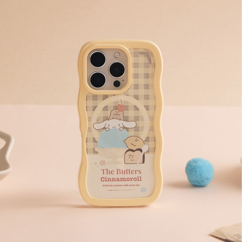 奶油家族x大耳狗圍繞果凍雲朵波波MagSafe iPhone手機殼 - 手機殼/手機套 - 塑膠 多色