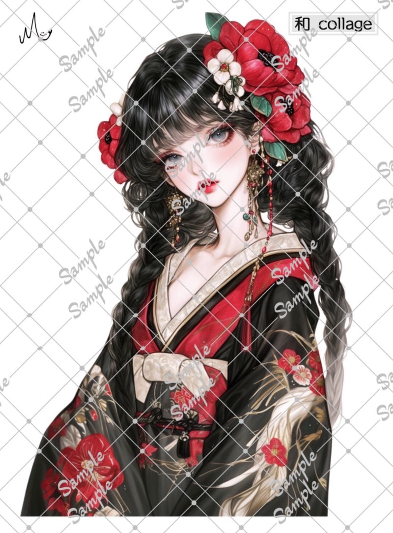 オリジナル人物ステッカー和シリーズ期間限定1月10日まで - ステッカー・シール - 紙 