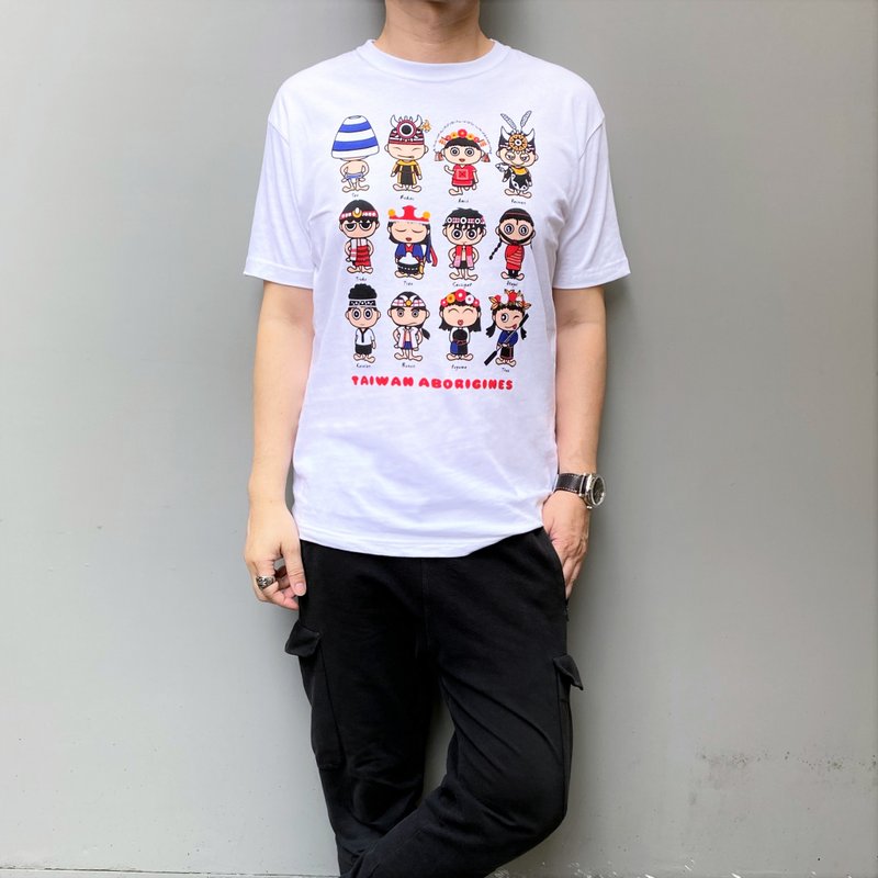 MILU台灣故事T-Shirt / 可愛原住民 短袖T恤 / 純棉台灣製 Taiwan - 男 T 恤 - 棉．麻 