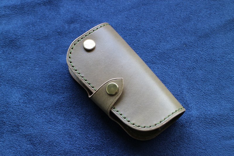 Handmade Leather Goods Key Holder 01 (Key Case 16KH01) - ที่ห้อยกุญแจ - หนังแท้ 