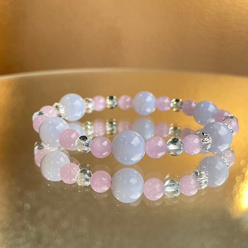 Hoshino Jewelry Kan 藍紋瑪瑙 白晶 紫鋰輝 天然水晶 日本 手作 禮物 2024新年 愛情