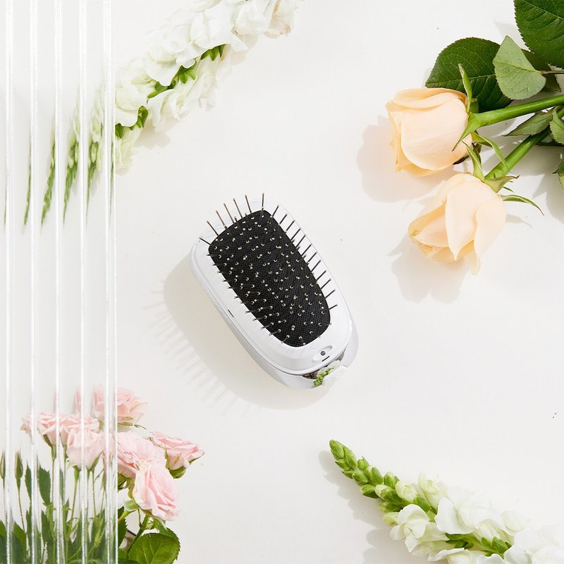 Netherlands PRINCESS Portable Negative Ion Electric Massage Comb - อุปกรณ์แต่งหน้า/กระจก/หวี - พลาสติก ขาว